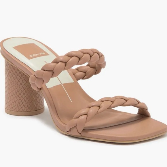 NWB Dolce Vita Nairi Braided Strappy Sandal Cafe Stella - Picture 2 of 8